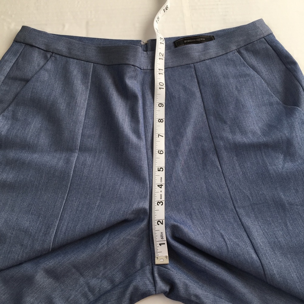 BCBGMaxAzria Blue Ankle Crop pants, Size 10 - Picture 8 of 11